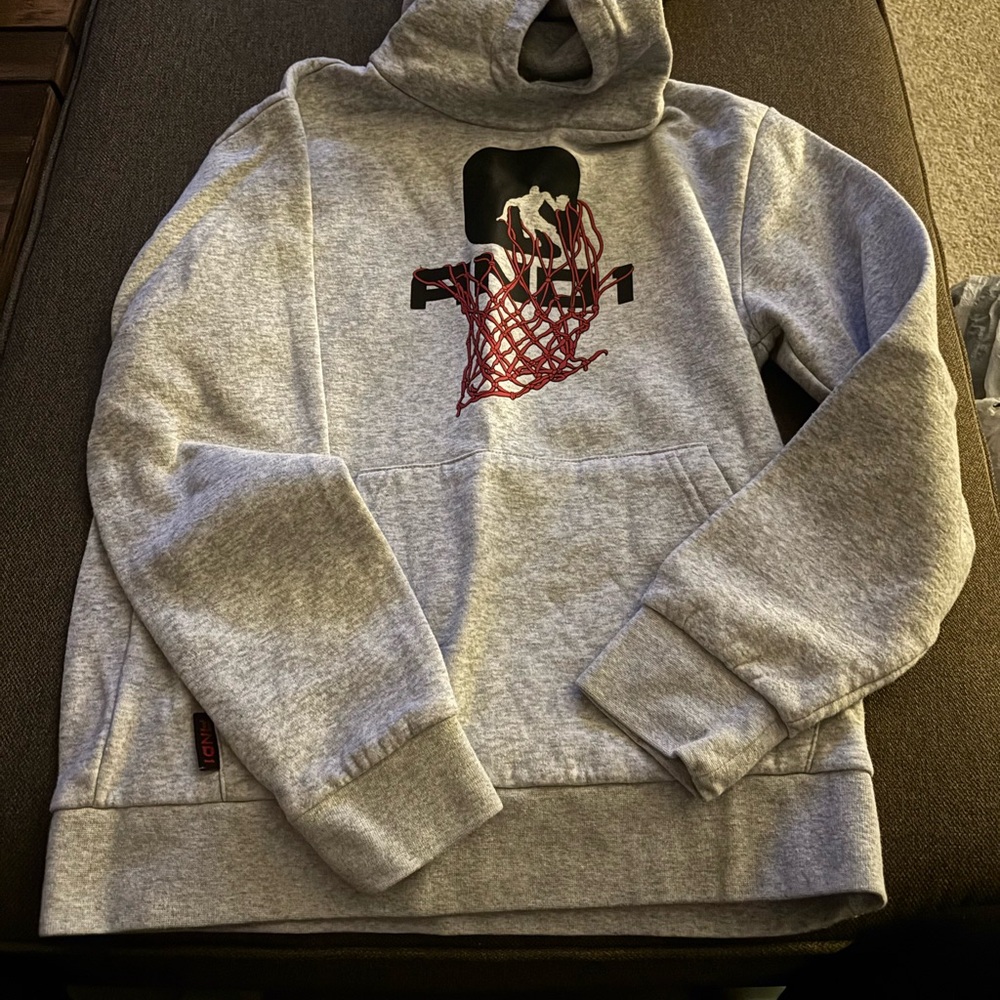 And1 Gray Turtleneck Sweater with Graphic